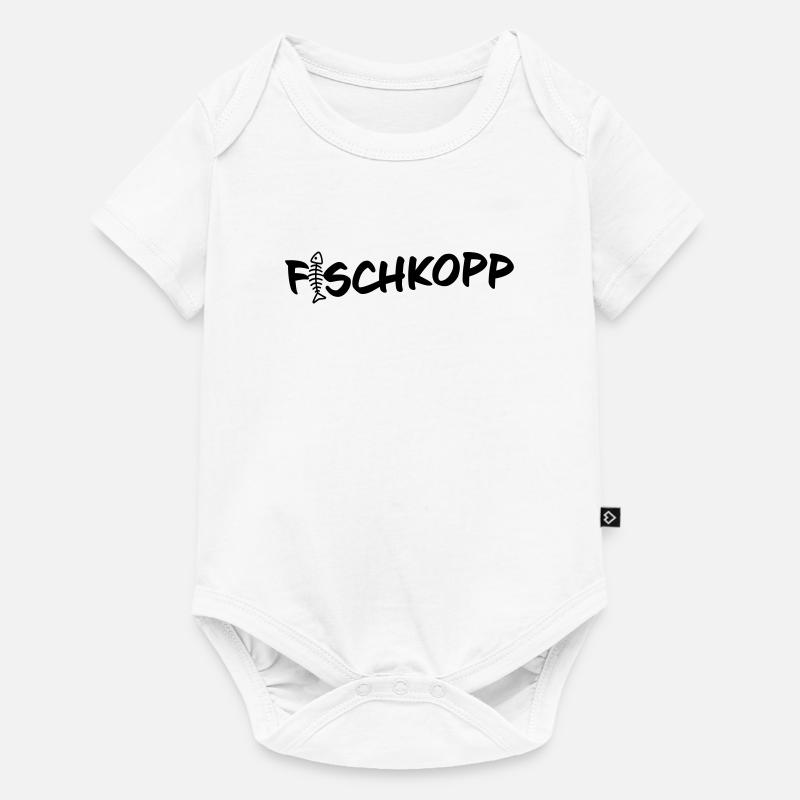 Fischkopp - Baby Premium Kurzarmbody - Weiß