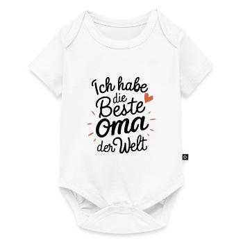 Beste Oma - Baby Premium Kurzarmbody - Weiß - Vorne