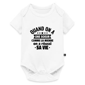 Une sœur comme la mienne, c’est du bonheur - Body à manches courtes Premium Bébé - blanc - Devant