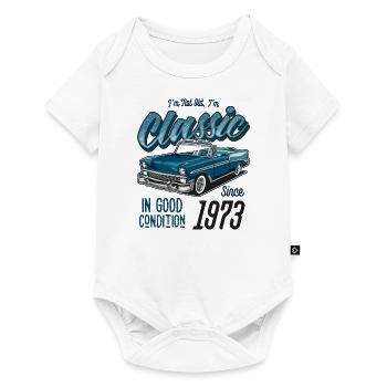 Ich bin nicht alt, ich bin Oldtimer Jahrgang Jahrgang 1973 - Baby Premium Kurzarmbody - Weiß - Vorne