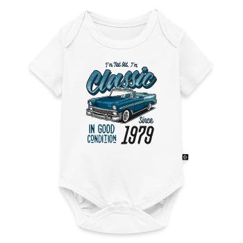 Je ne suis pas vieux Je suis une voiture classique vintage née en 1979 - Body à manches courtes Premium Bébé - blanc - Devant