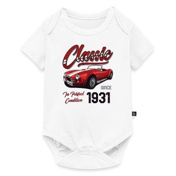 Je ne suis pas vieux Je suis une voiture classique vintage née en 1931 - Body à manches courtes Premium Bébé - blanc - Devant