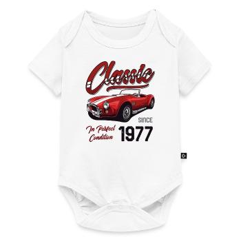 Je ne suis pas vieux Je suis une voiture classique vintage née en 1977 - Body à manches courtes Premium Bébé - blanc - Devant