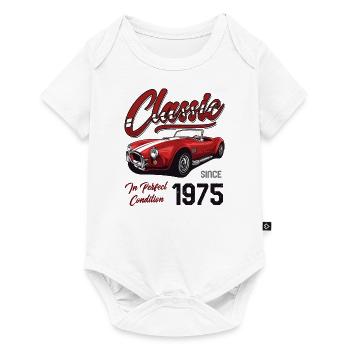 Je ne suis pas vieux Je suis une voiture classique vintage née en 1975 - Body à manches courtes Premium Bébé - blanc - Devant