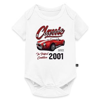 Je ne suis pas vieux Je suis une voiture classique vintage née en 2001 - Body à manches courtes Premium Bébé - blanc - Devant