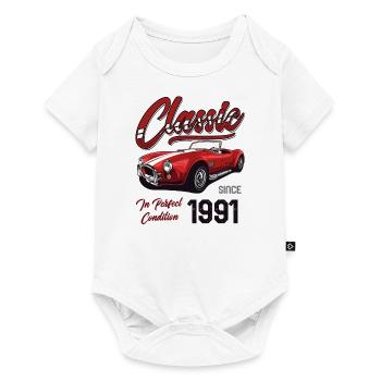 Je ne suis pas vieux Je suis une voiture classique Vintage Né en 1991 - Body à manches courtes Premium Bébé - blanc - Devant