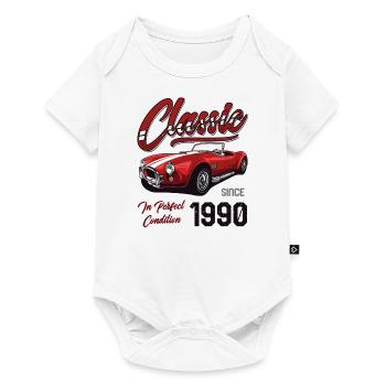Je ne suis pas vieux Je suis une voiture classique vintage née en 1990 - Body à manches courtes Premium Bébé - blanc - Devant