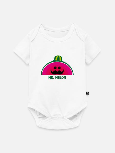 Mr. Melon - Baby Premium Kurzarmbody - Weiß