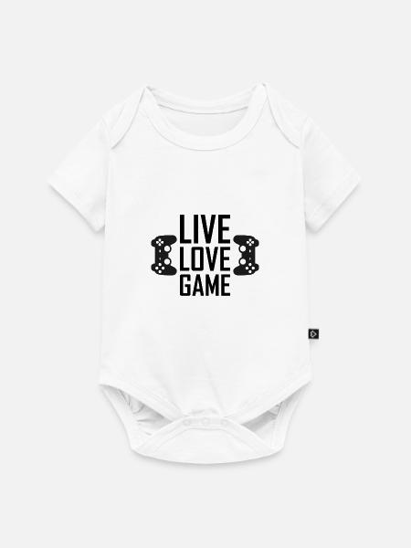 Gaming - Baby Premium Kurzarmbody - Weiß