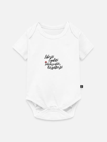 Liberte Egalite Schwarzwälder Kirschtorte - Baby Premium Kurzarmbody - Weiß