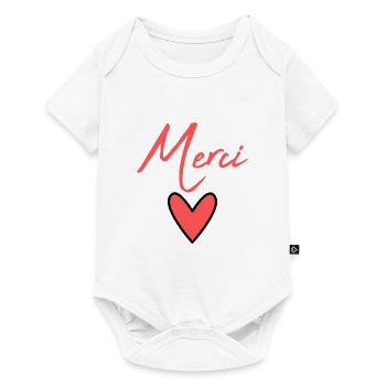 MERCI. MAÎTRESSE. MAÎTRE. MERCI MAÎTRESSE - Body à manches courtes Premium Bébé - blanc - Devant