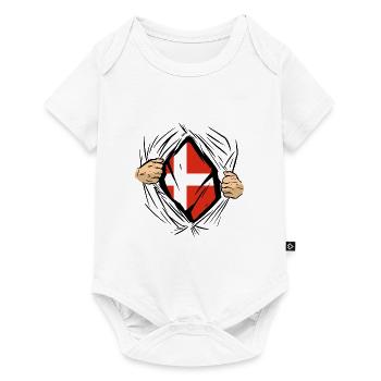 Denmark Flag Scandinavia Danish Flag Travel - Baby Premium short-sleeve bodysuit - white - Front