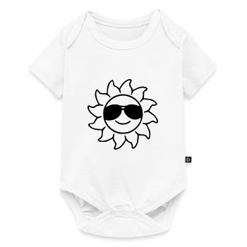 Sun Drawing Nature Sketch black - Baby Premium short-sleeve bodysuit - white - Front