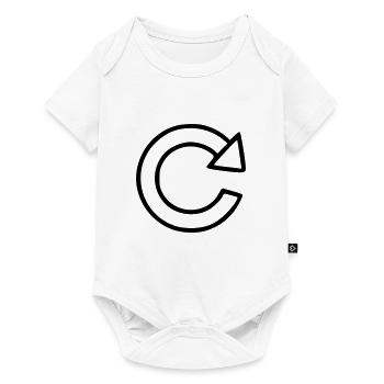 Arrow drawing sketch black - Baby Premium short-sleeve bodysuit - white - Front