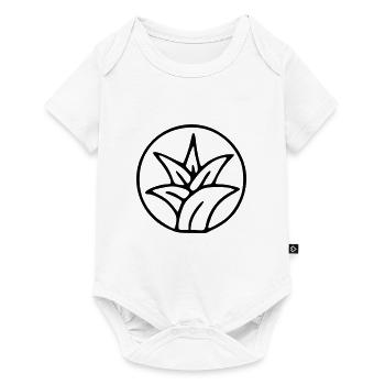 Plant drawing nature sketch black - Baby Premium short-sleeve bodysuit - white - Front