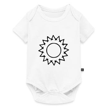 Sun Drawing Nature Sketch black - Baby Premium short-sleeve bodysuit - white - Front
