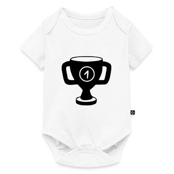 Coupe Dessin Gagner Croquis Noir - Body à manches courtes Premium Bébé - blanc - Devant