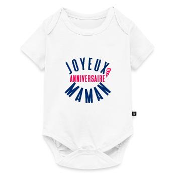 Joyeux anniversaire maman - Body à manches courtes Premium Bébé - blanc - Devant
