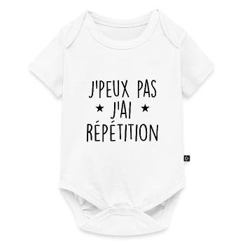 J'peux pas j'ai répétition - Body à manches courtes Premium Bébé - blanc - Devant