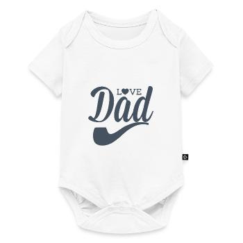 Love dad - Body à manches courtes Premium Bébé - blanc - Devant