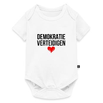 DEMOKRATIE VERTEIDIGEN - Baby Premium Kurzarmbody - Weiß - Vorne