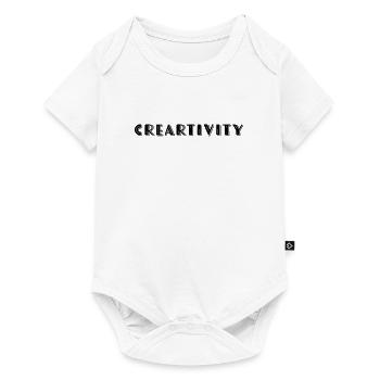 creartivity black - Baby Premium short-sleeve bodysuit - white - Front