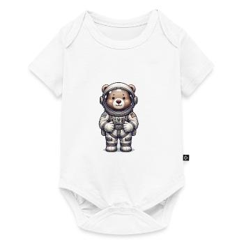 Cute Bear Astronaut - Baby Premium short-sleeve bodysuit - white - Front