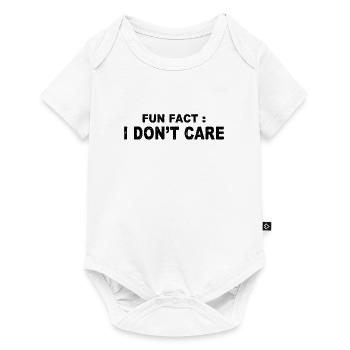 Fun Fact: I Don't Care - Baby Premium short-sleeve bodysuit - white - Front