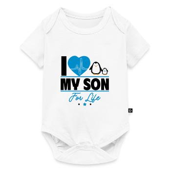 J’aime mon fils – Pour les parents qui ont le sens de l’humour - Body à manches courtes Premium Bébé - blanc - Devant