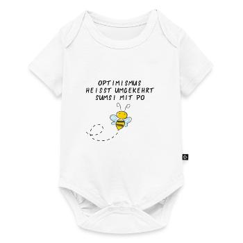 Sumsi mit Po - Baby Premium Kurzarmbody - Weiß - Vorne
