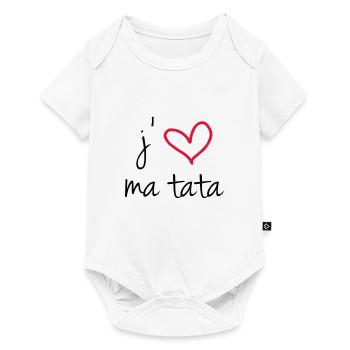 I love my tata - Baby Premium short-sleeve bodysuit - white - Front