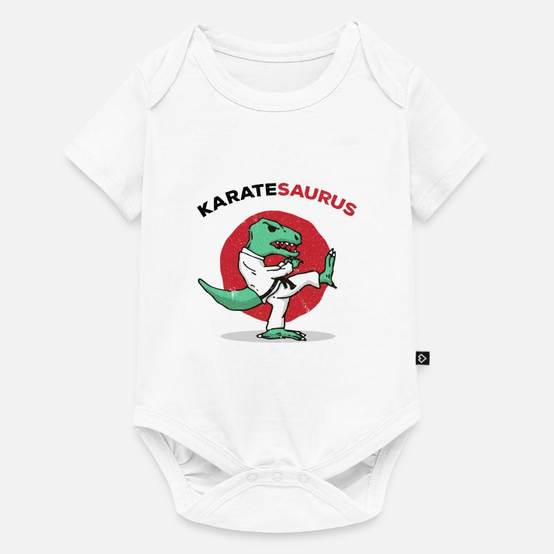 Arts martiaux de judo de kung fu de karaté cadeau de Dino T-rex - Body à manches courtes Premium Bébé - blanc