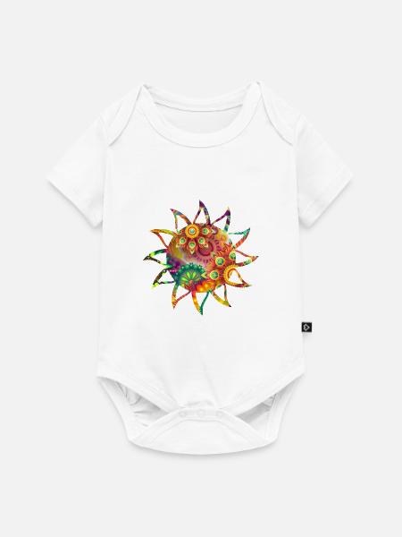 Sonne - Baby Premium Kurzarmbody - Weiß