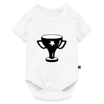Coupe Dessin Gagner Croquis Noir - Body à manches courtes Premium Bébé - blanc - Devant