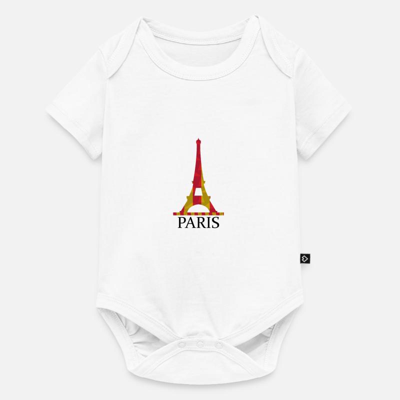 tour Eiffel - Body à manches courtes Premium Bébé - blanc