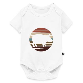 Pigs Pigs Pig Farmer Retro Sow Boar - Baby Premium short-sleeve bodysuit - white - Front