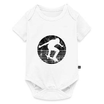 Skateboarder Skateboard Skater Skate Skateing - Body à manches courtes Premium Bébé - blanc - Devant