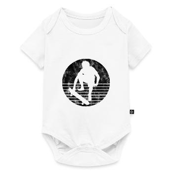 Skateboarder Skateboard Skater Skate Skateing - Baby Premium short-sleeve bodysuit - white - Front