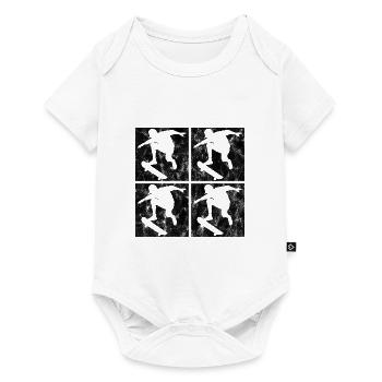 Skateboarder Skateboard Skater Skate Skateing - Baby Premium short-sleeve bodysuit - white - Front