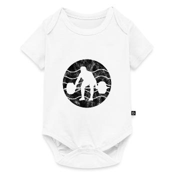 Musculation Musculation GYM Fitnessstudio Retro - Body à manches courtes Premium Bébé - blanc - Devant