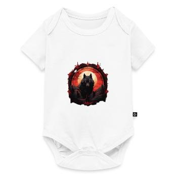Dystopian Wolf Circle - Baby Premium short-sleeve bodysuit - white - Front