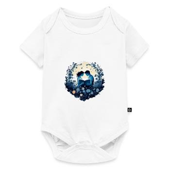 Circle of Beech Flowers - Baby Premium short-sleeve bodysuit - white - Front