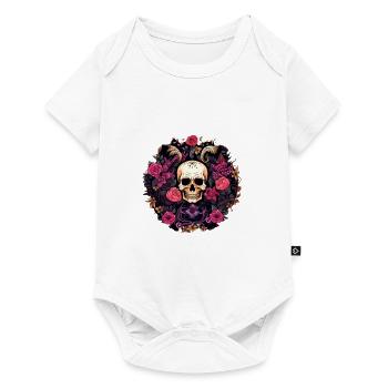Haunting Floral Rings - Baby Premium short-sleeve bodysuit - white - Front