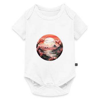Paysage floral - Body à manches courtes Premium Bébé - blanc - Devant