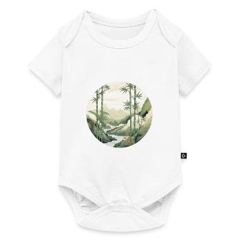 Bambus-Horizont - Baby Premium Kurzarmbody - Weiß - Vorne