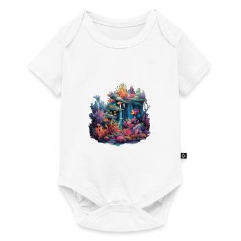 Art Nouveau Nautical - Baby Premium short-sleeve bodysuit - white - Front