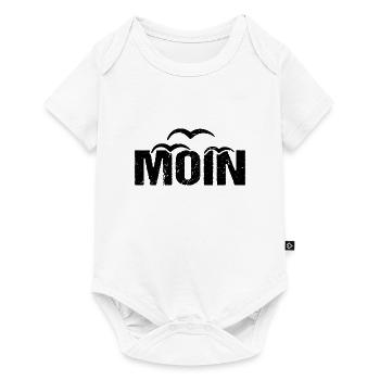 Moin Möwen Vintage Moin - Baby Premium Kurzarmbody - Weiß - Vorne
