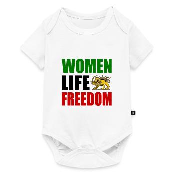 Women life freedom - Baby Premium short-sleeve bodysuit - white - Front