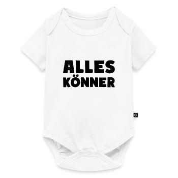 Alles Könner Experte Meister Profi - Baby Premium Kurzarmbody - Weiß - Vorne
