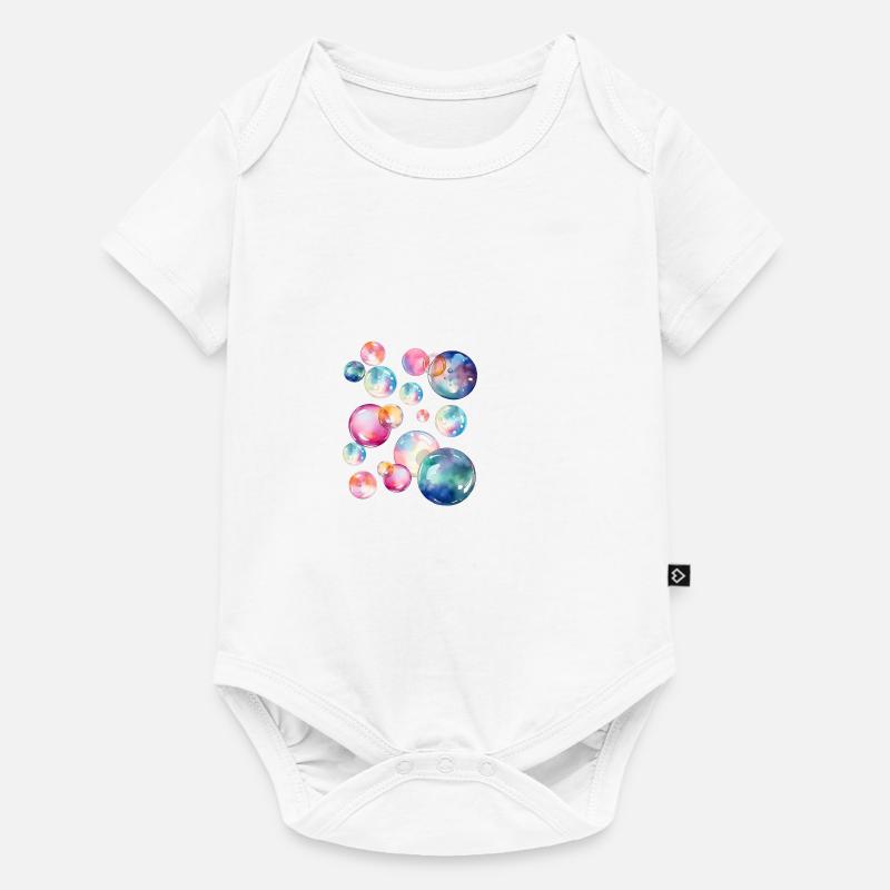 Bulles de rêve - Body à manches courtes Premium Bébé - blanc